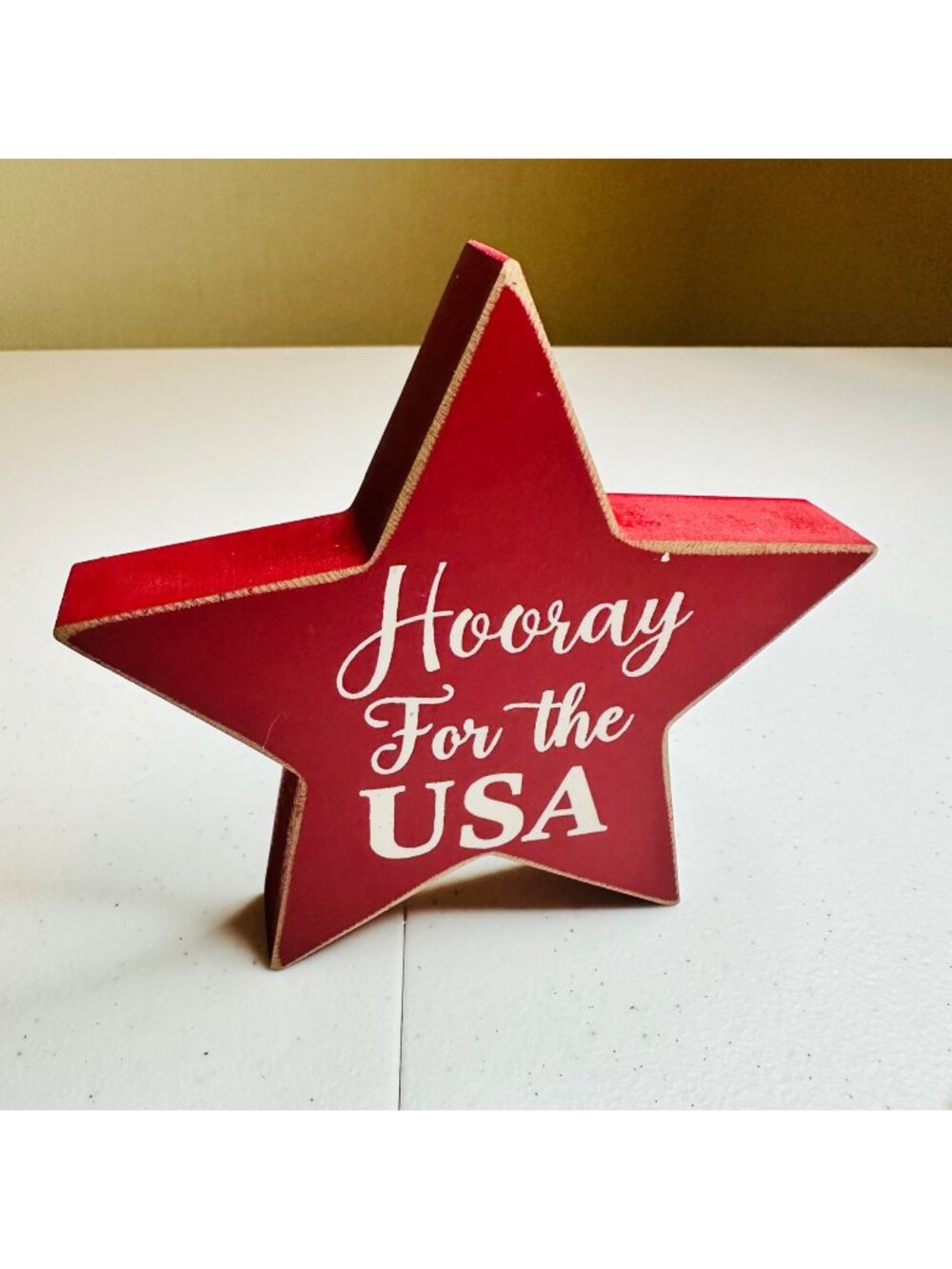 Hooray for the USA patriotic star Fourth of July decoration Independence Day